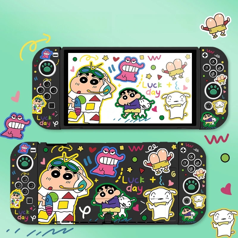 Gaming Console Nintendo Switch Oled Model - Защитный чехол Kawaii Cartoon Crayon Shin-Chan