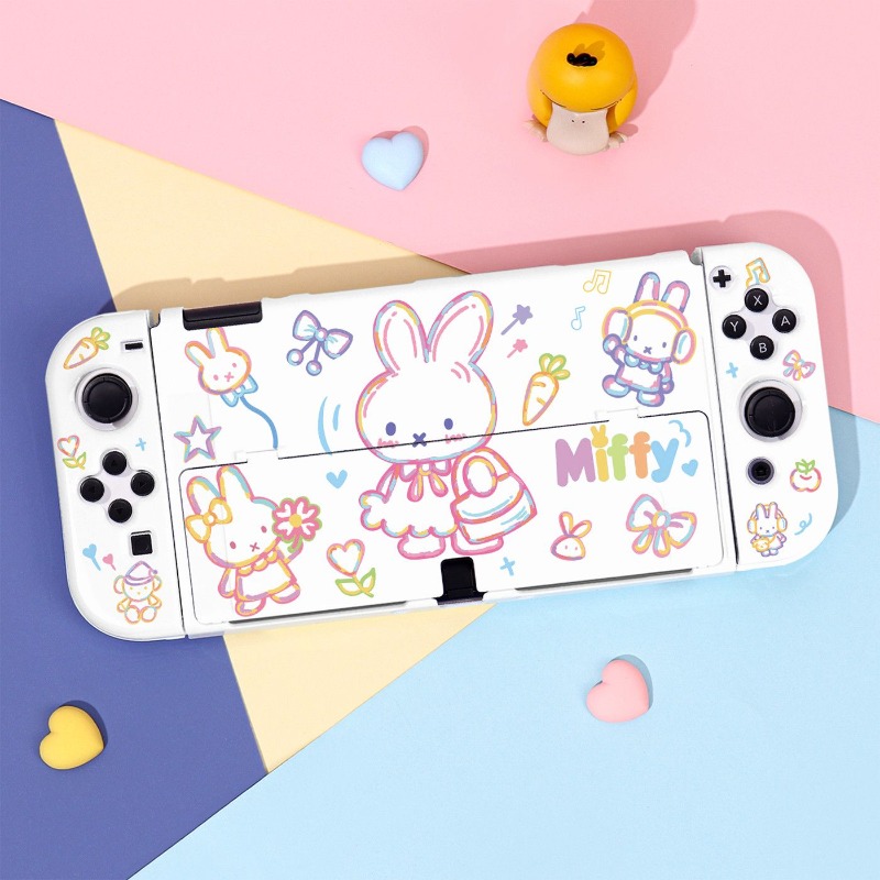 Gaming Console Nintendo Switch Oled Model - Милый защитный чехол Miffy для игровой