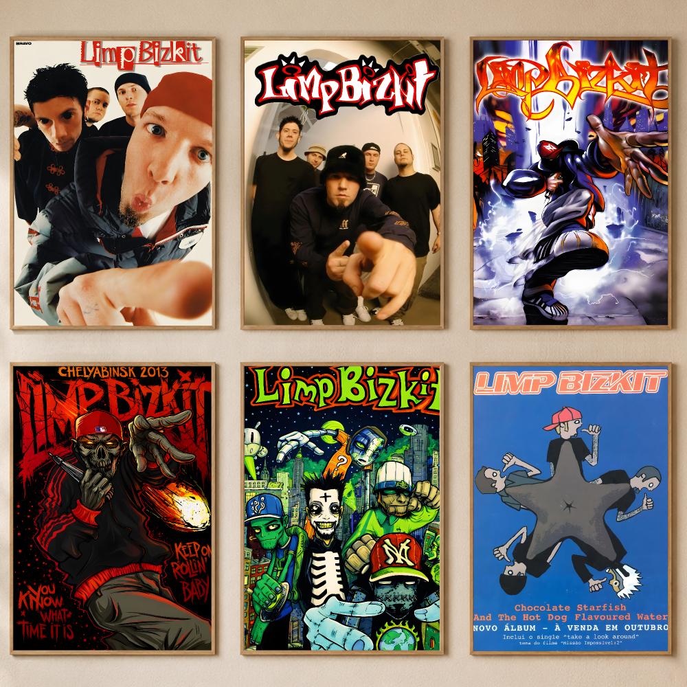 Gaming Console Wallpaper - Постер группы L-Limp Bizkit, самоклеящаяся наклейка