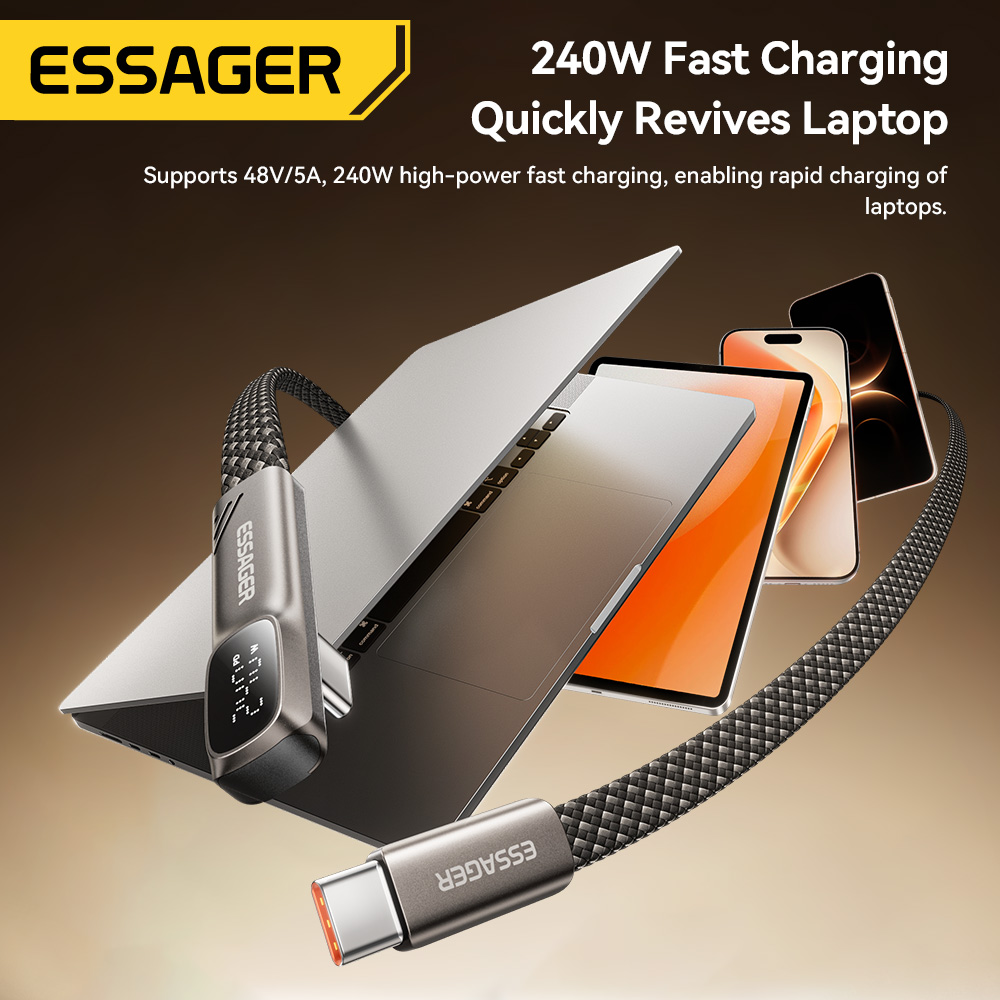 Кабель Essager Elbow 240 Вт с  – обзор и цена Gaming Console Ipad