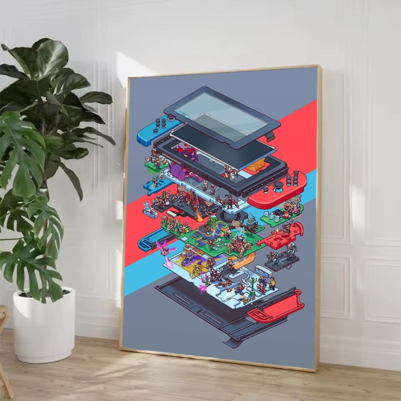 Абстрактная схема игрового кон – обзор и цена Gaming Console Picture